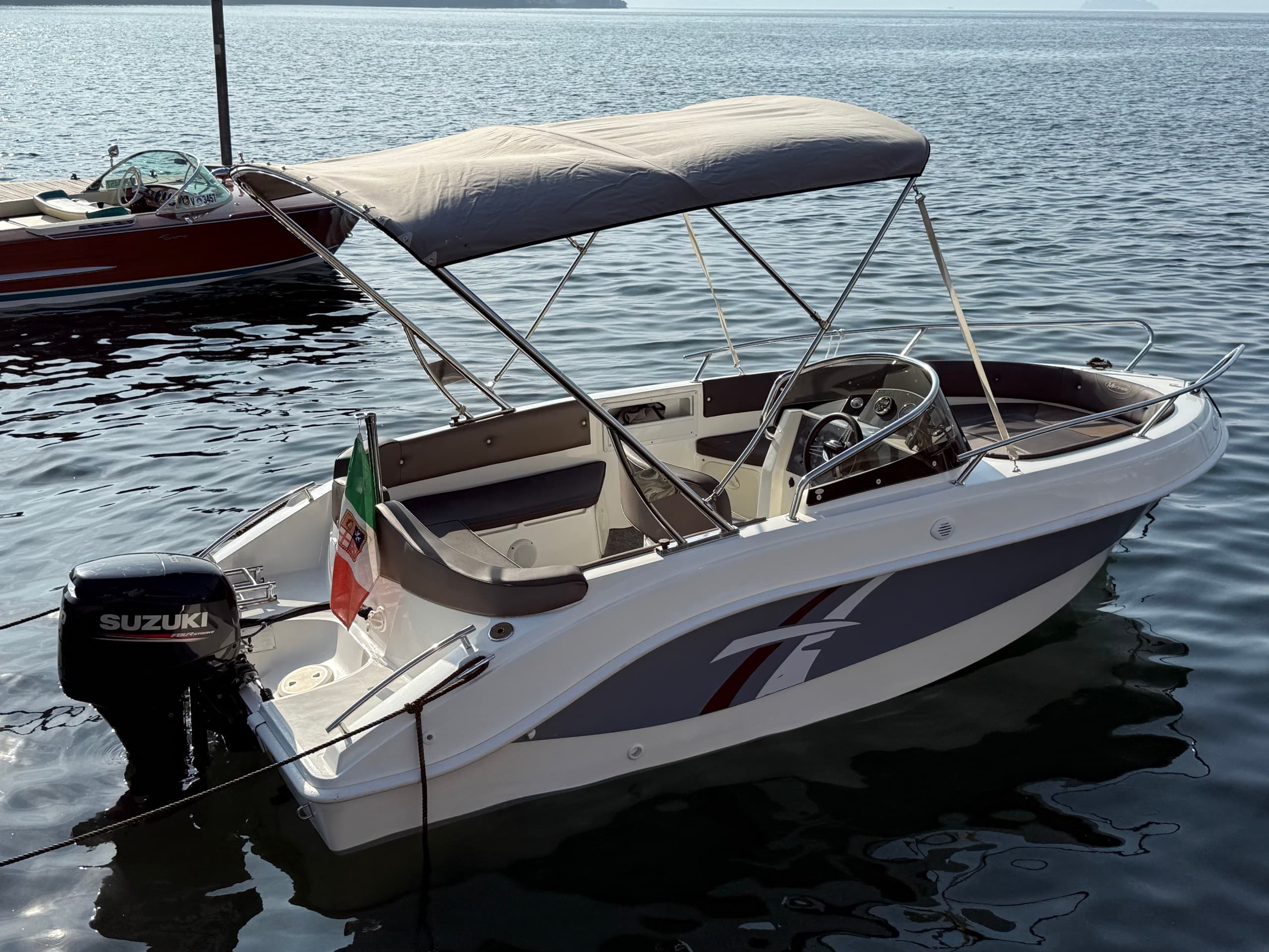 Afternoon Aboard Marinello 18 Eden: Private Lake Maggiore Cruise from Laveno-Mombello