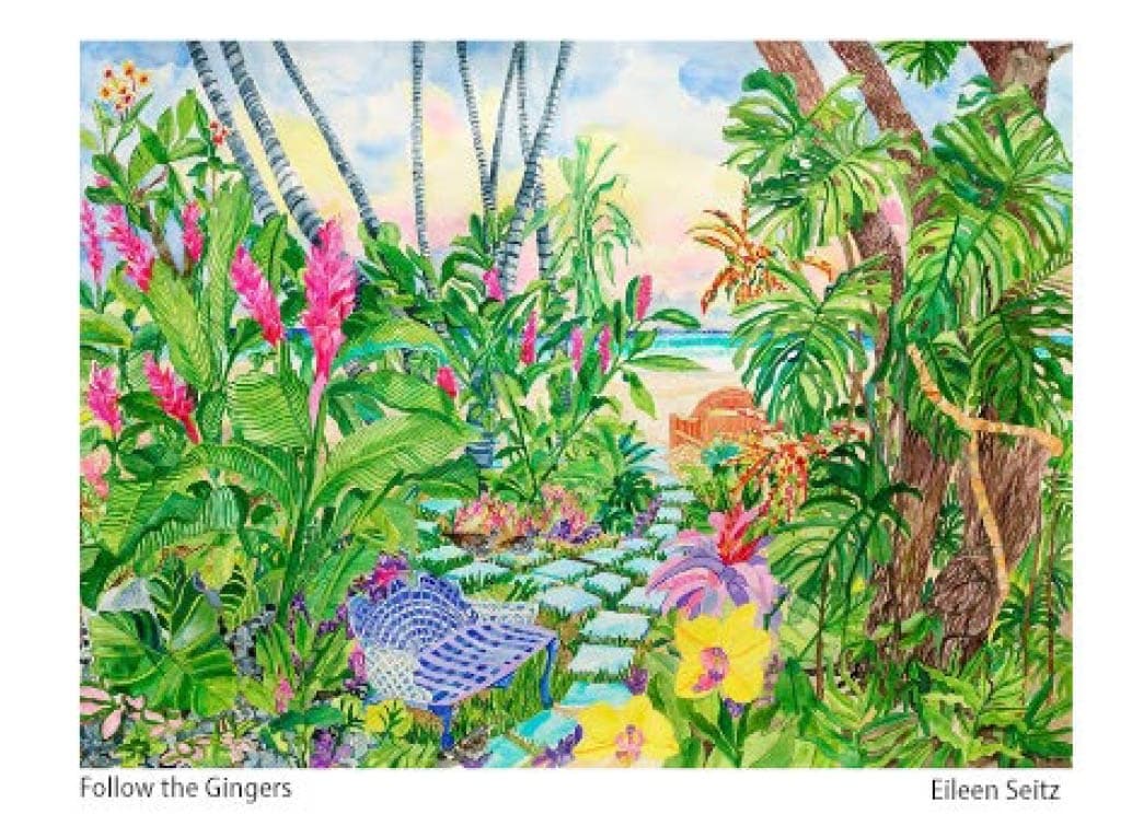 water-based art classes at The Kampong in Miami