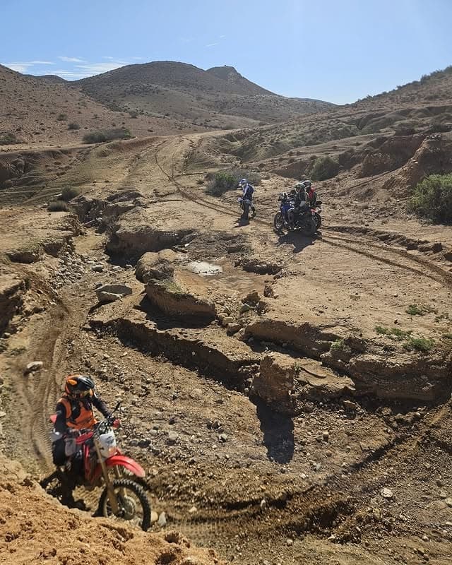 Trail Motorcycle Adventure Through Morocco's Sahara Dunes