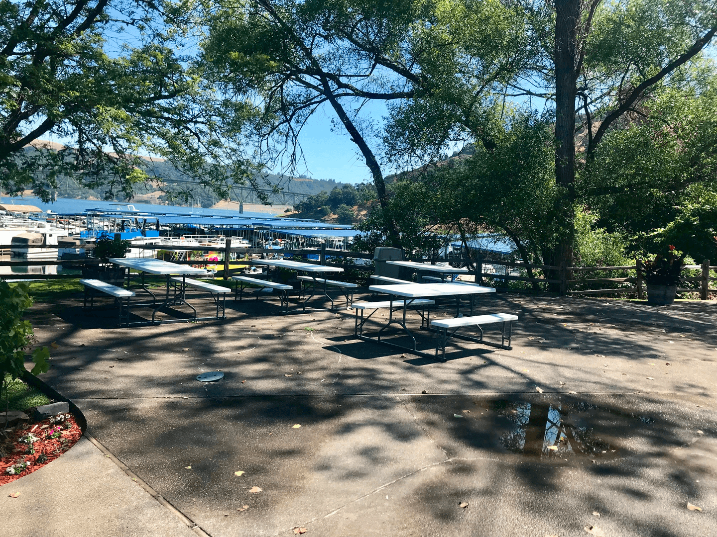 Grand Patio at Lake Sonoma Marina: Perfect Day Use Patio
