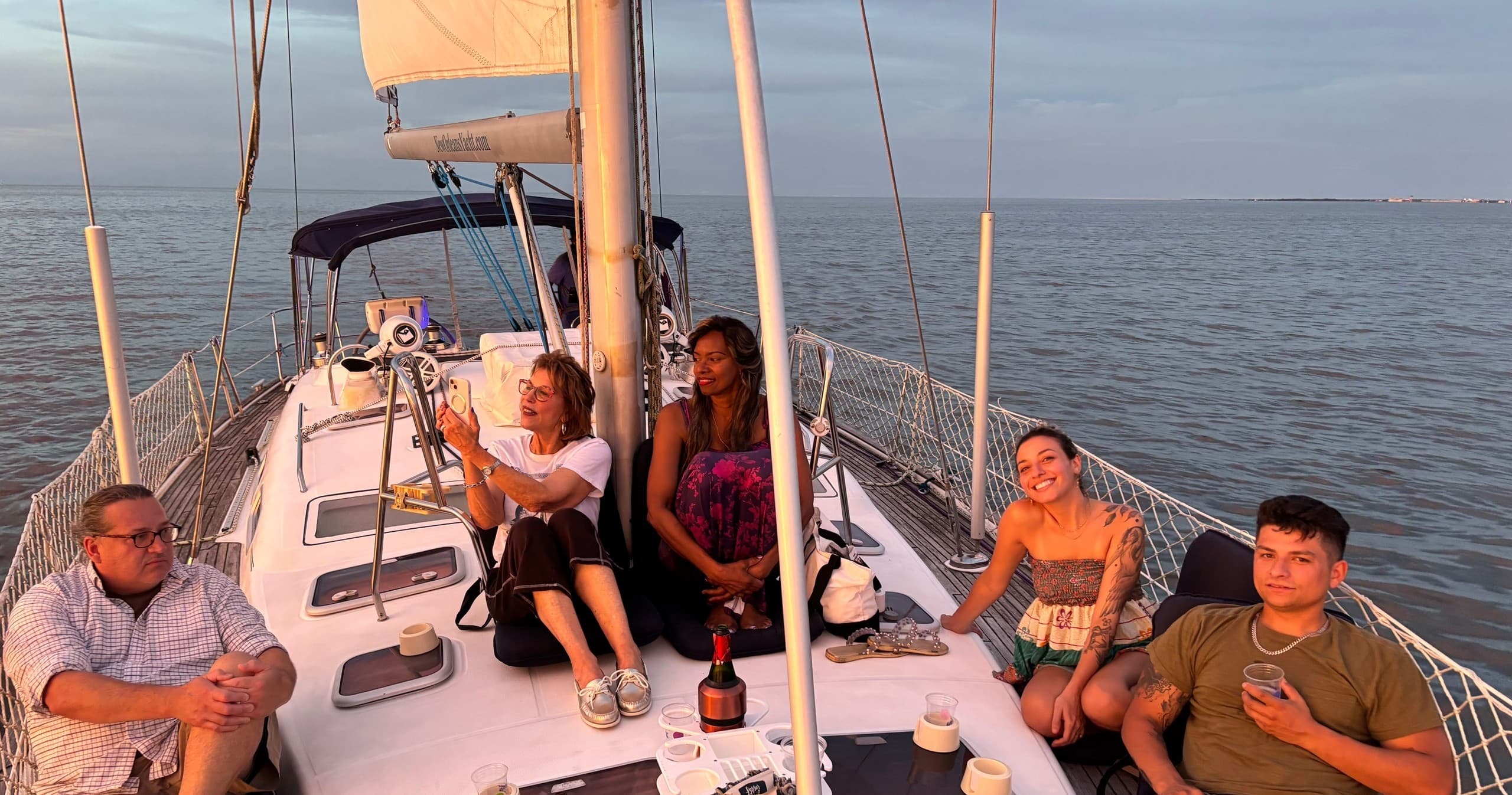 Friday Night Sunset Social: Intimate 2-Hour Sailing Cruise in New Orleans