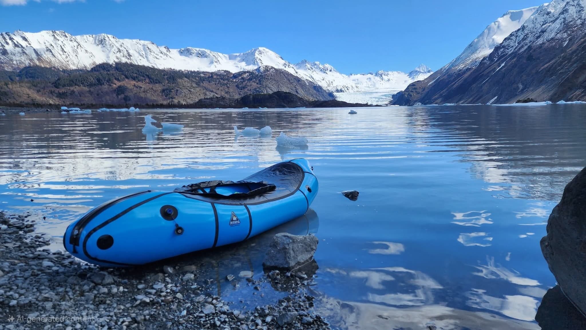 Paddle Grewingk Glacier: Packraft the Glacier Lagoon from Homer
