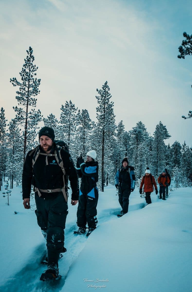 Snowshoeing with Primitif Aventure in Inari, Finland