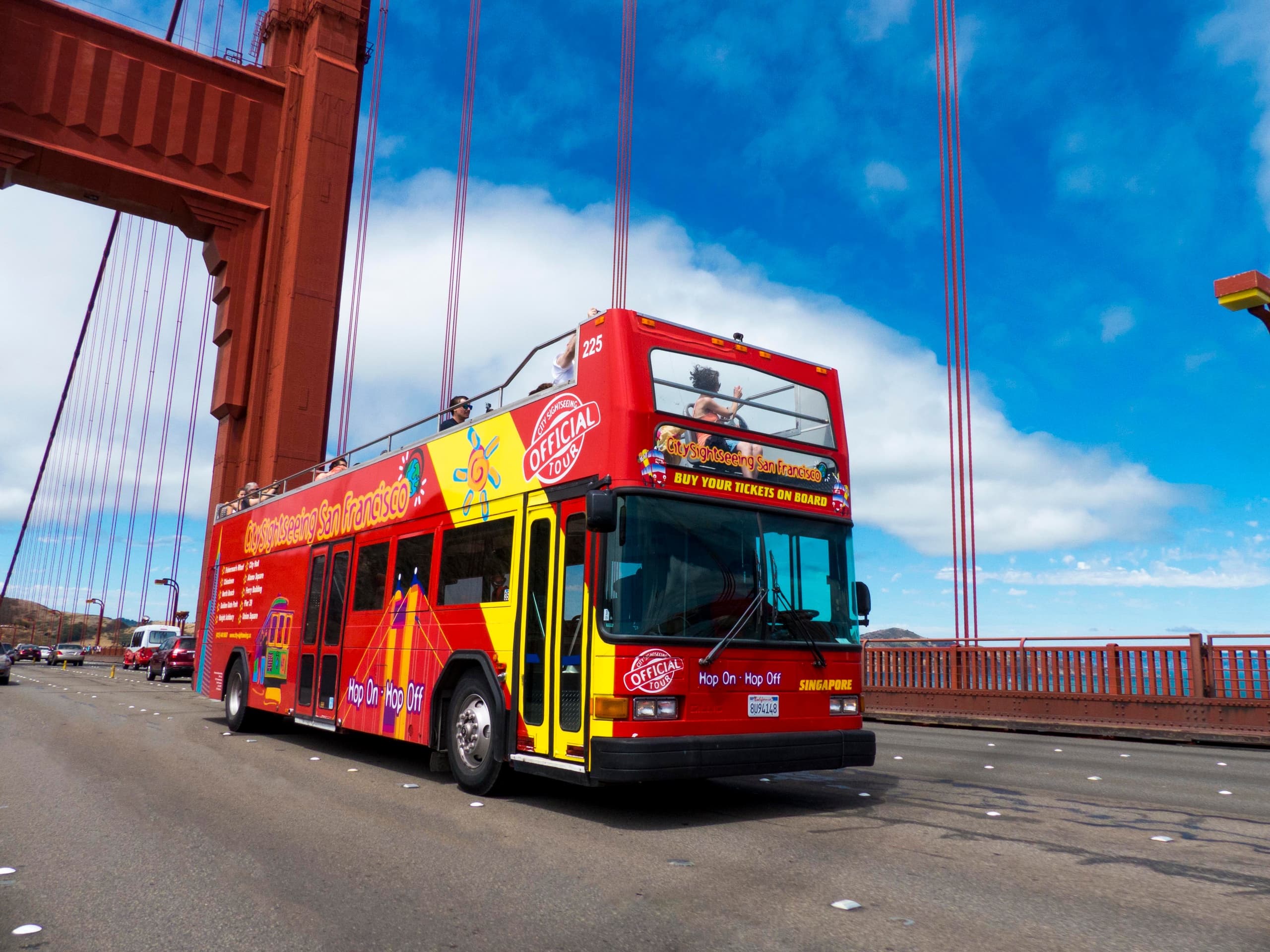 Hop-on Hop-off Bus Tours with Golden Gate Bridge Bike Rentals