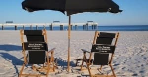Relax with Two Chairs and One Umbrella in Gulf Shores