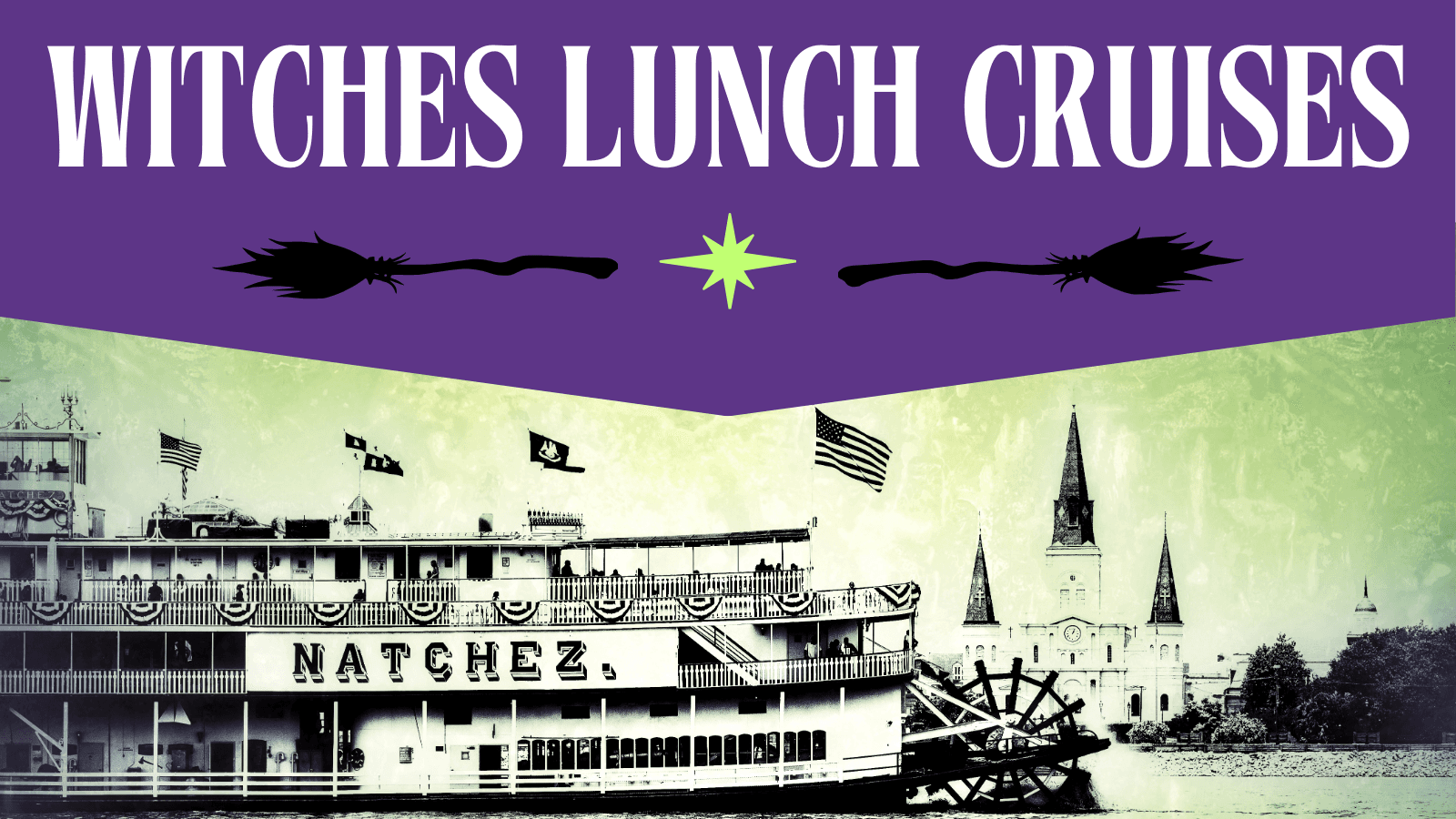 Witches Lunch Jazz Cruise on Mississippi by New Orleans Steamboat