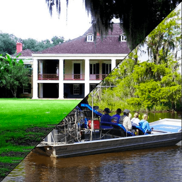 Destrehan Plantation + Large Airboat Swamp Tour