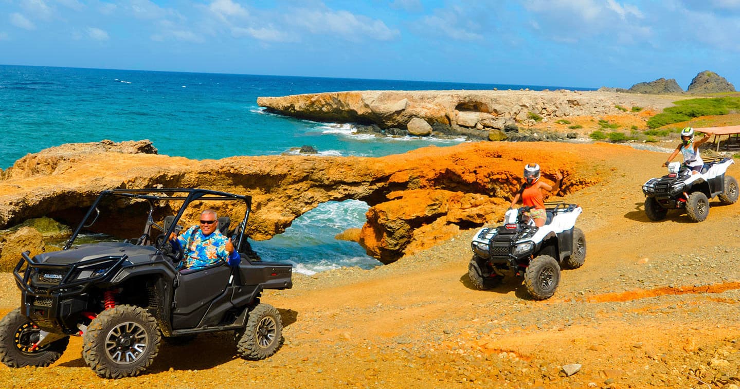 Off-Road Aruba: UTV & Safari Jeep Natural Pool Adventure from Oranjestad