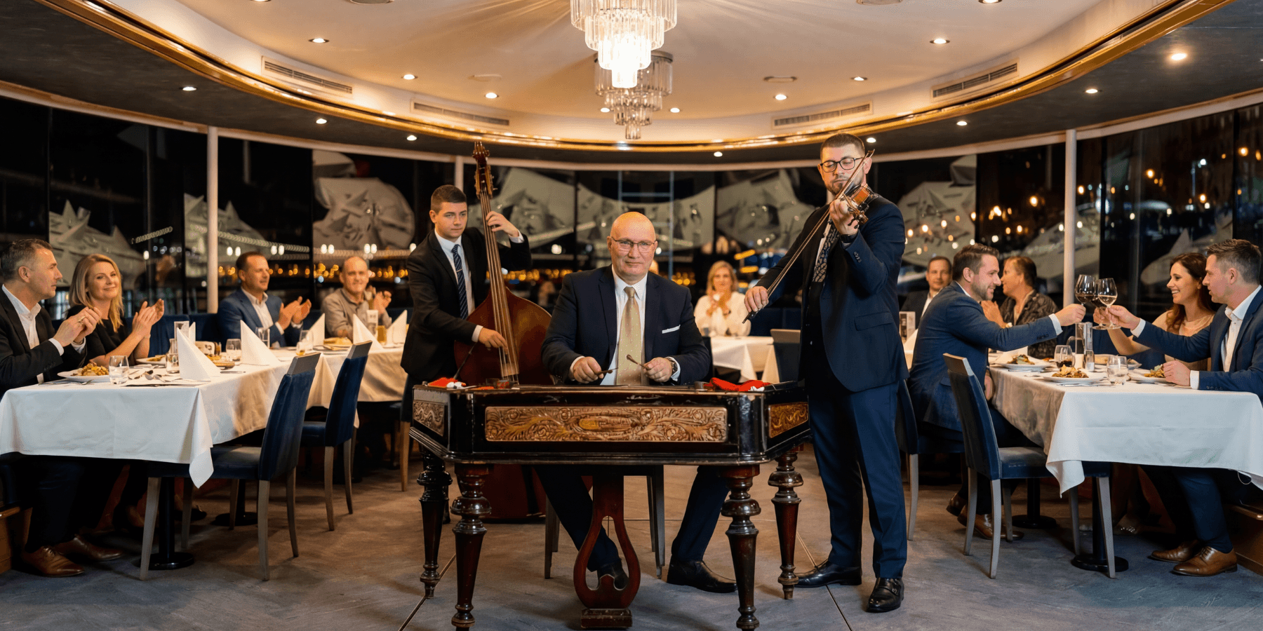 Budapest Danube Dinner Cruise: Sunset Four-Course Meal & Live Folk Music photo 2