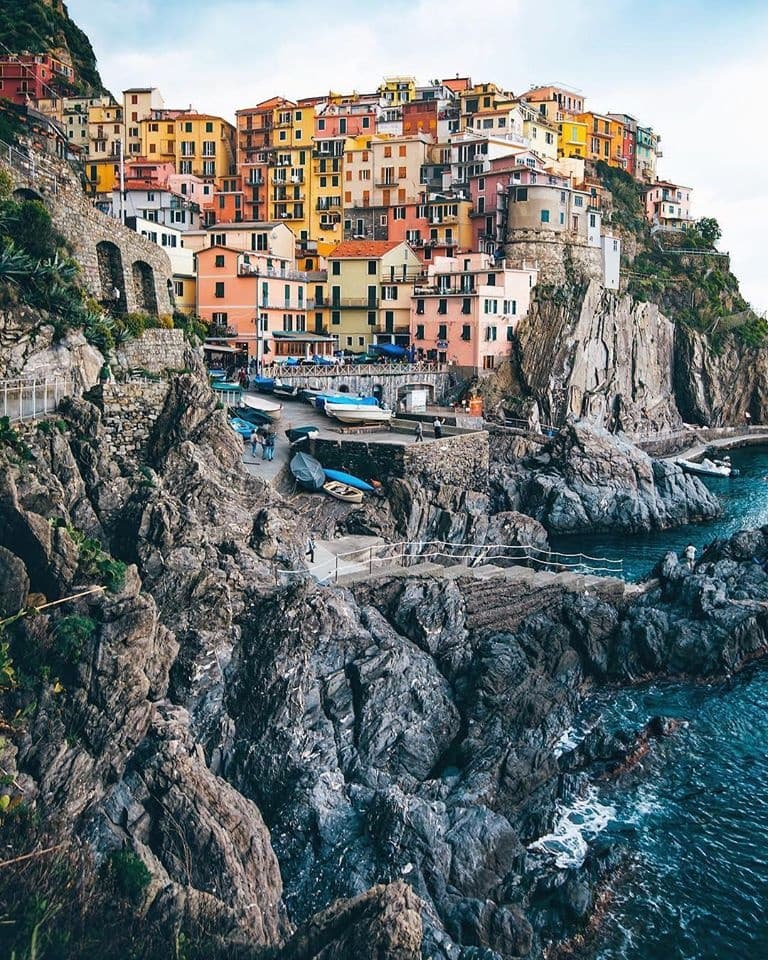 Cinque Terre Day Trip from Genoa with Bologna Tour
