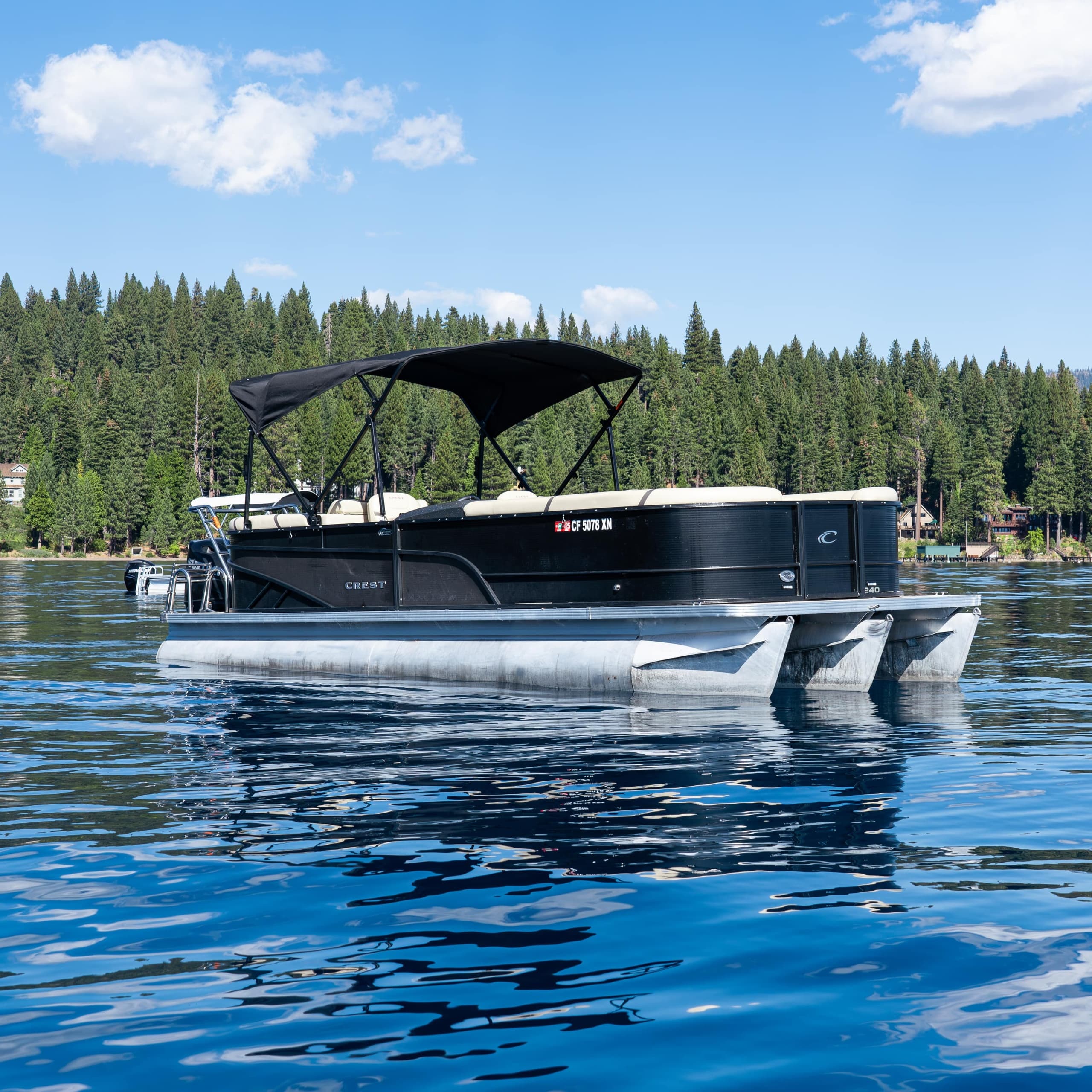 Rent a 24' Pontoon in Tahoe City, CA for Lake Fun