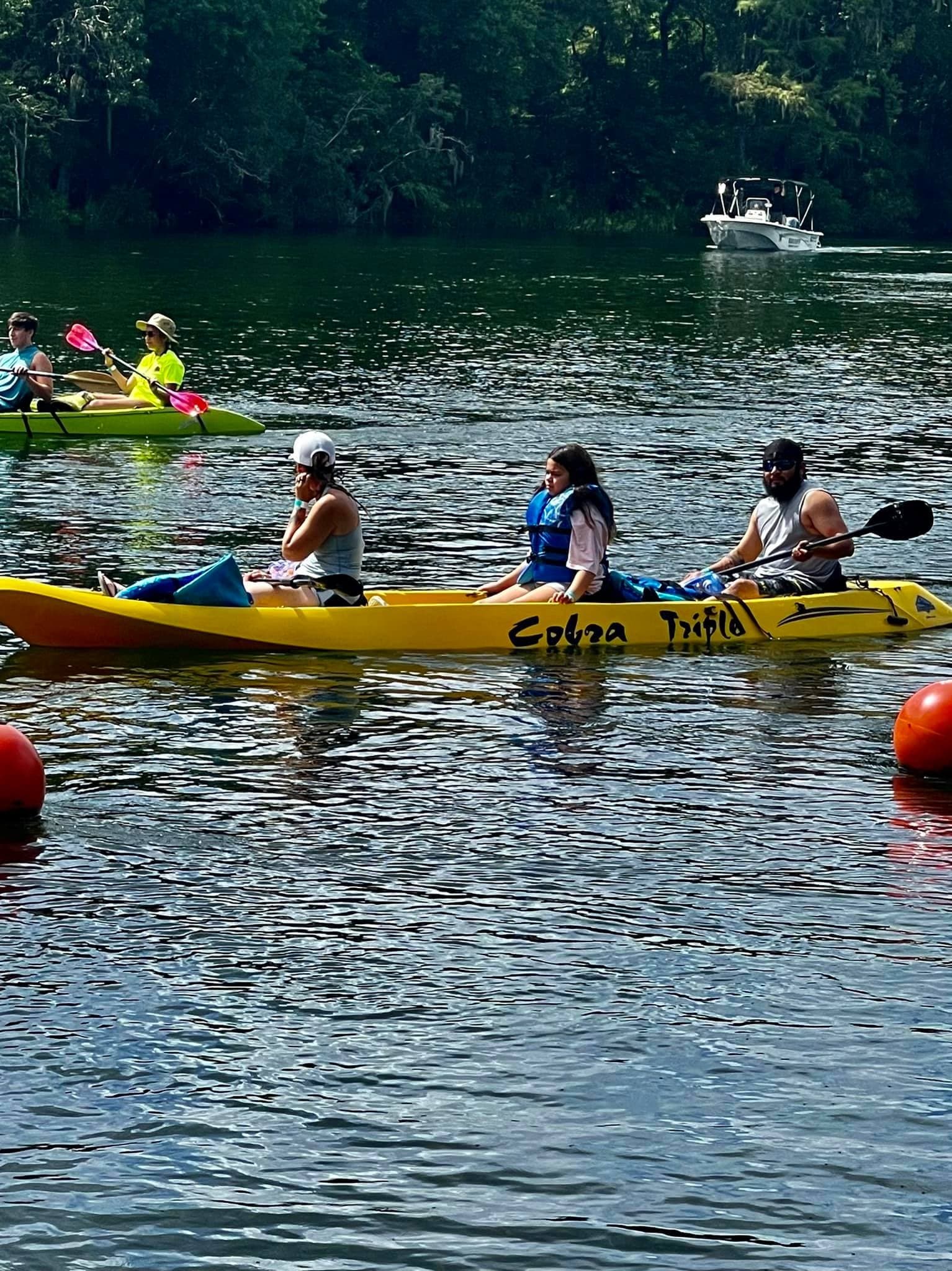 Kayaking on Rainbow River with Blue Run Cart Master & River Rat Rentals LLC