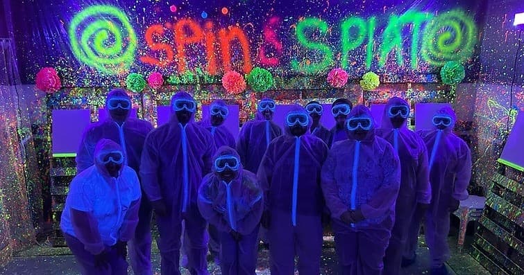 Neon Spin & Splat Party: Hands-On Art Fun in Toledo