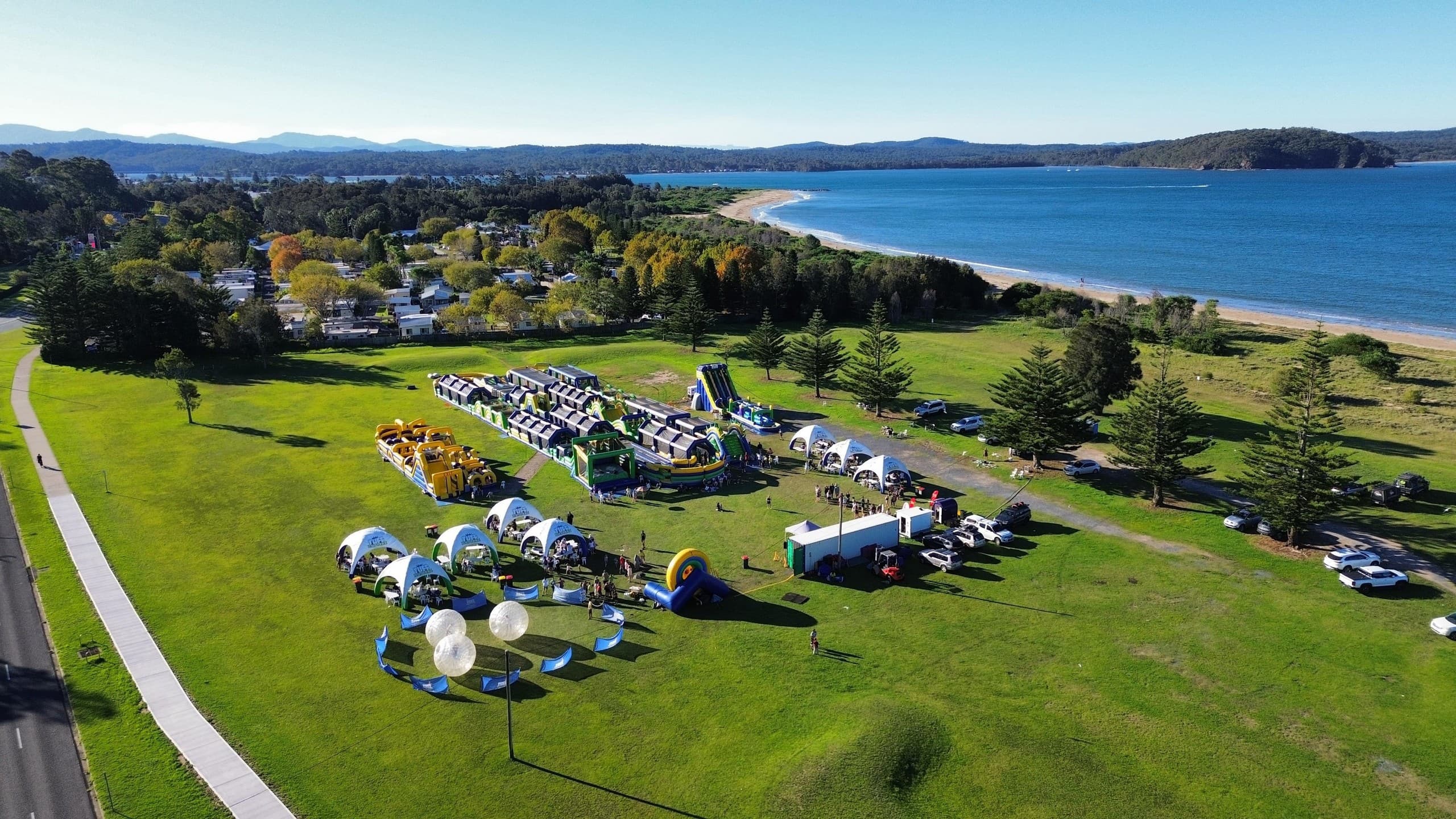 Tuff Nutterz Lake Macquarie: Australia’s Biggest Inflatable Obstacle Course in Belmont