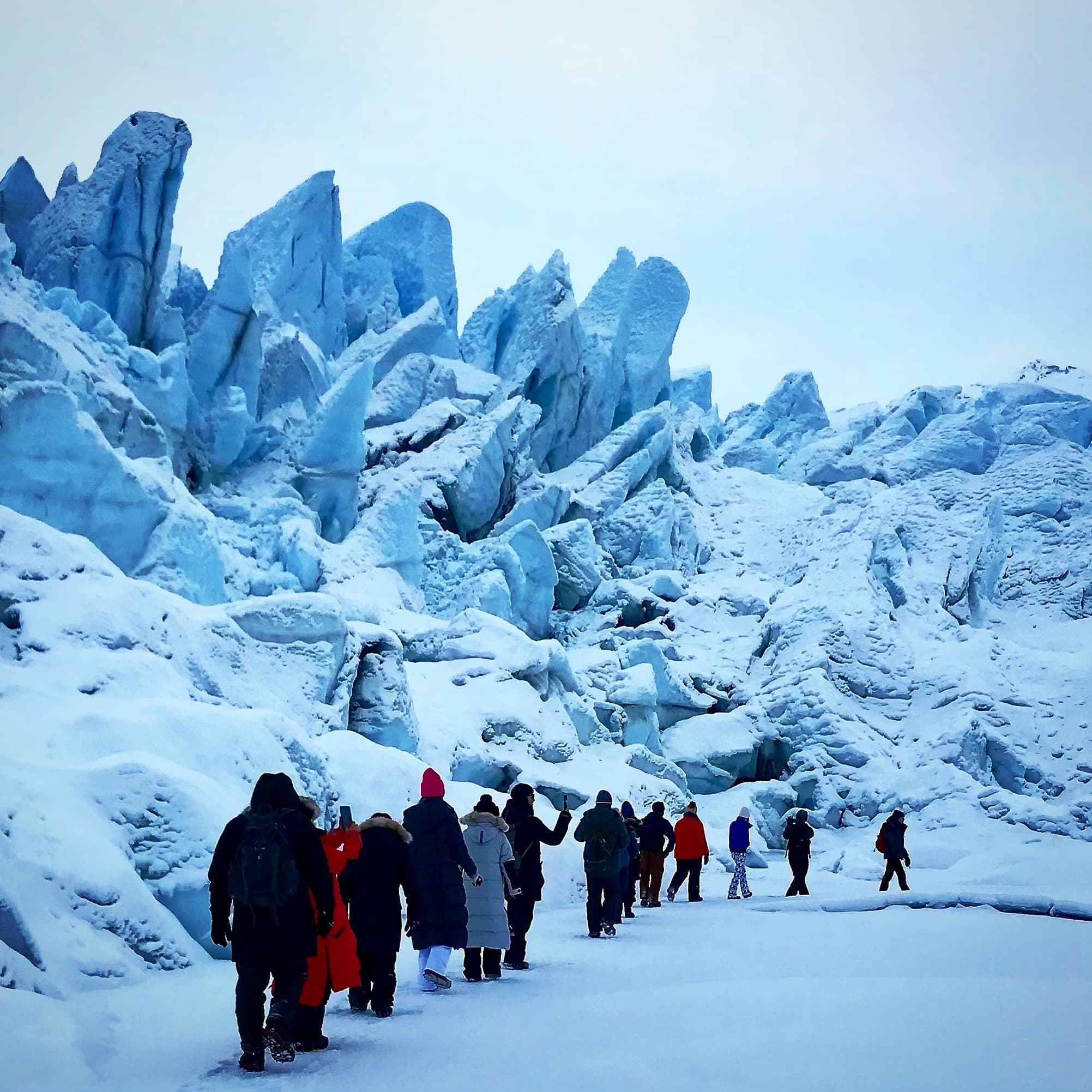Matanuska Glacier Winter Hike near Anchorage, Alaska