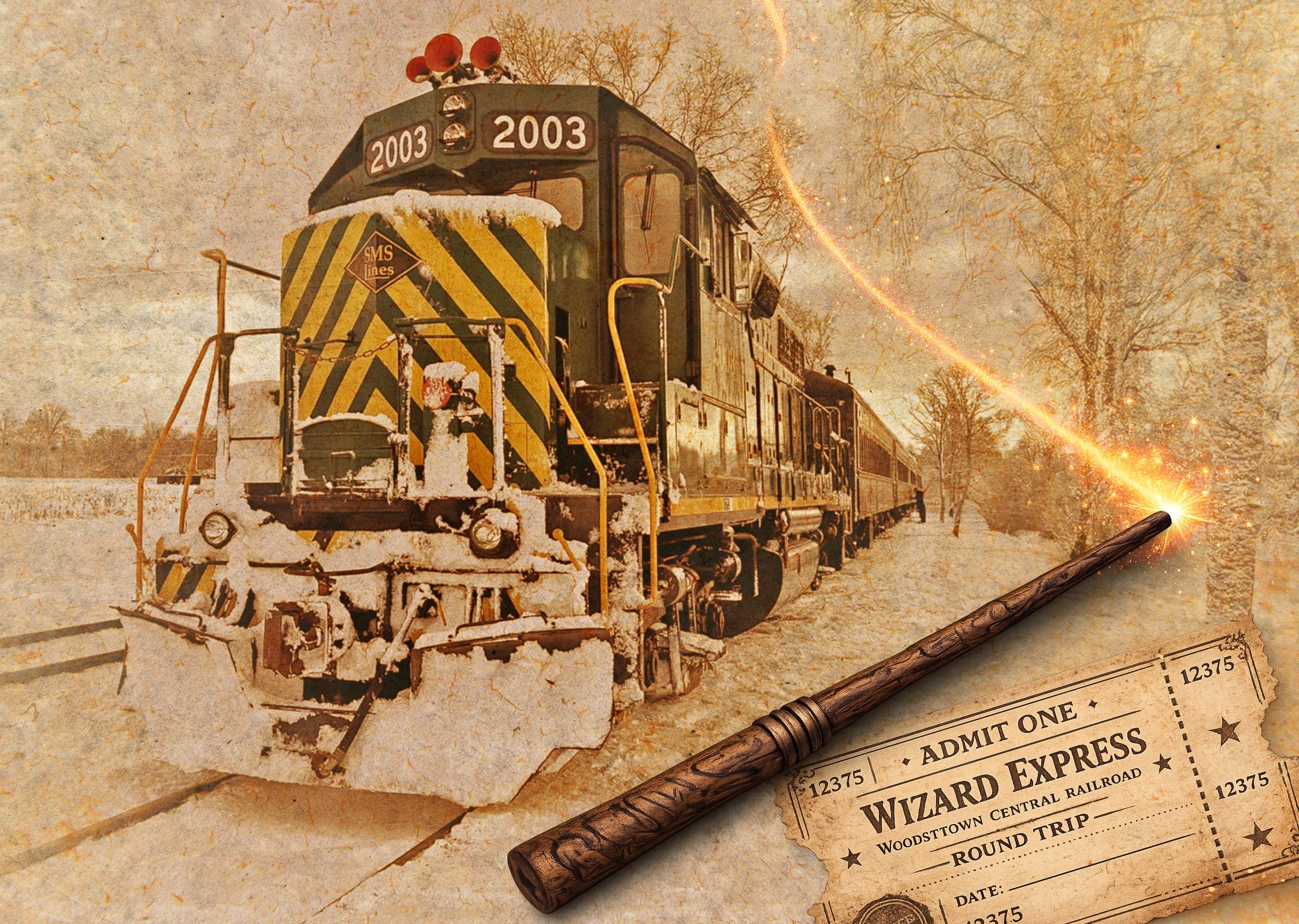 Winter Wizards Express: Family-Friendly Heritage Train Ride from South Woodstown Station photo 1