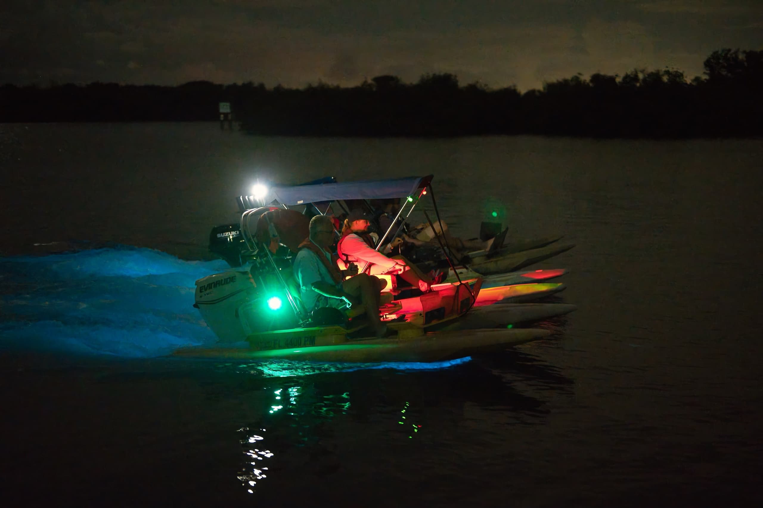 Water Activities: Bioluminescent Night Tour at Cape Crossing Boat Rentals