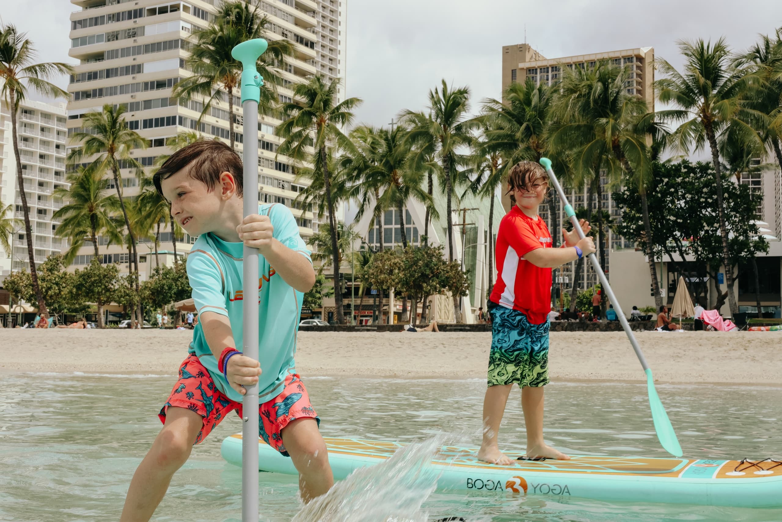 Keiki Spring Break SUP Camp 2023 in Honolulu, Hawaii