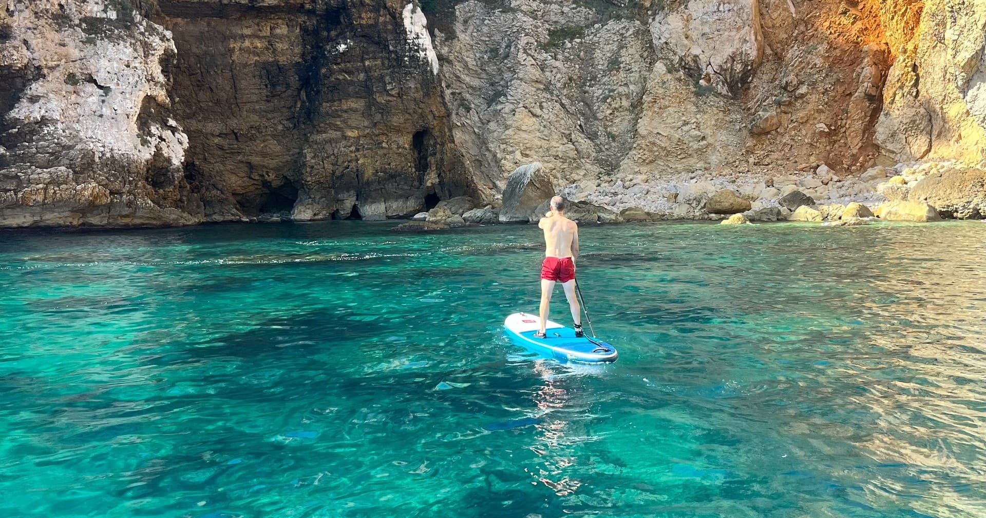 Paddle Boarding Cala Tango with Siesta Advisor Javea