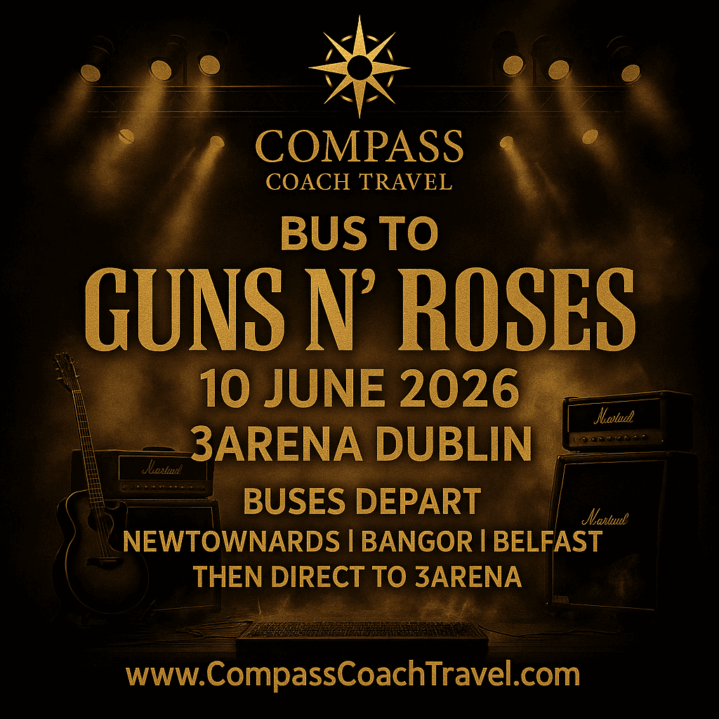 Cross-Border Coach to Guns N' Roses at 3Arena Dublin — 10 June 2026