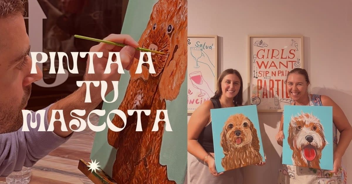 Paint Your Pet in Barcelona: PINTA A TU MASCOTA Guided Pet-Friendly Workshop in Gràcia