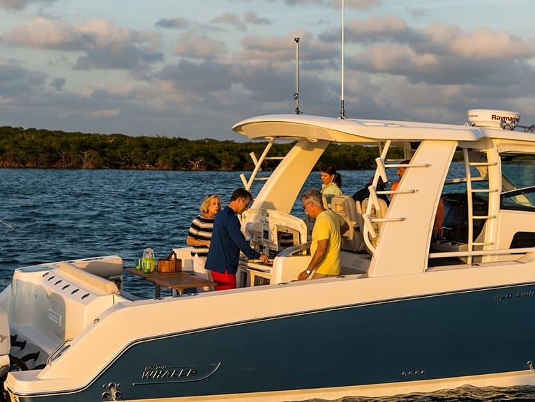 Boston Whaler 420 Outrage Charter: Sandbars, Dolphins and Egmont Key from Bradenton Beach