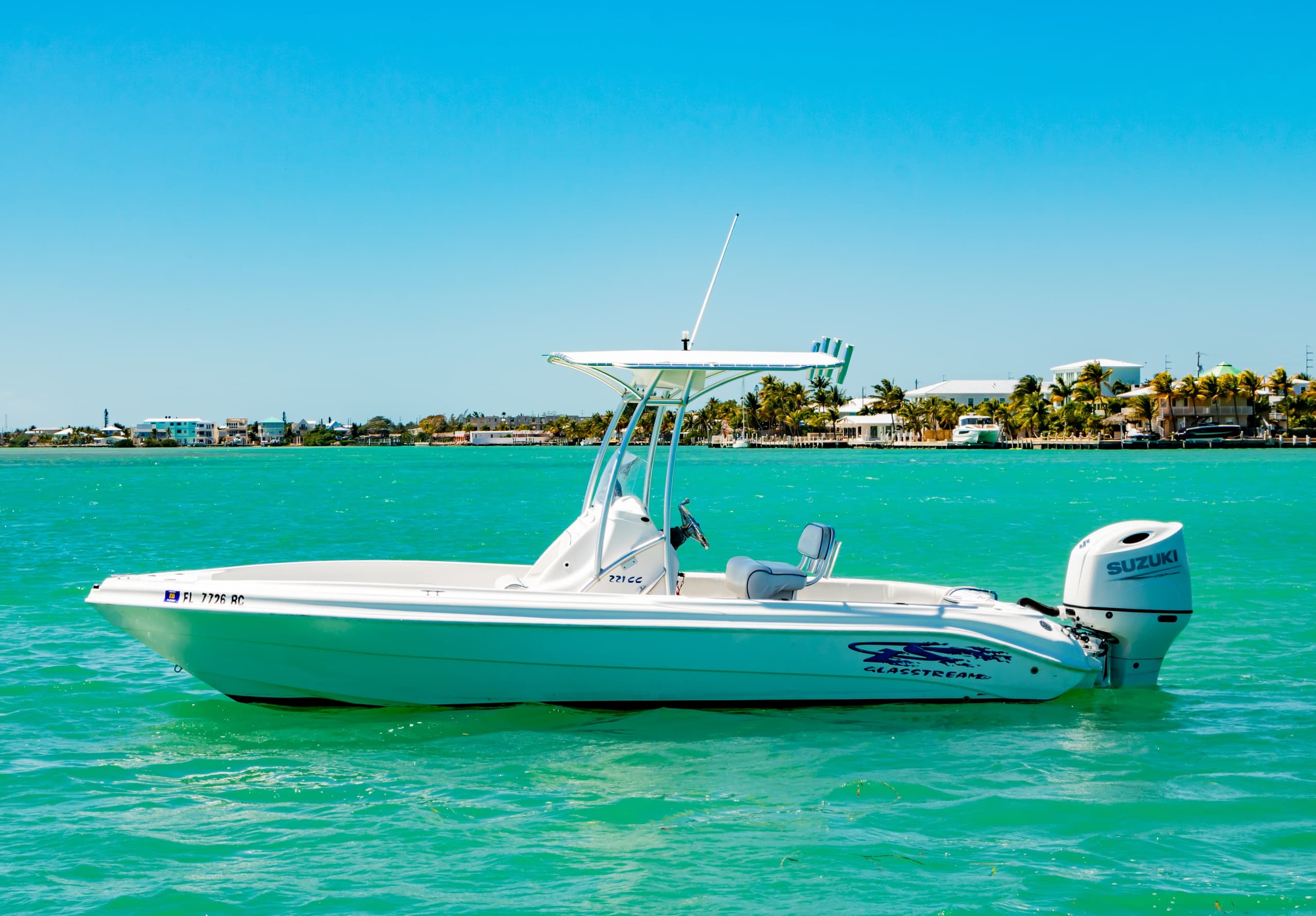 Boating with Keyz boats: Glasstream Rental in Marathon
