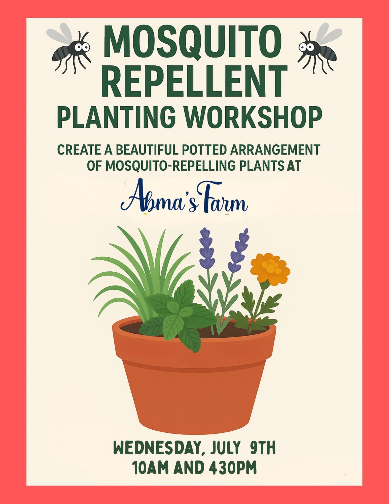 BUG OFF! Mosquito Repellent Plant Workshop in Wyckoff, NJ