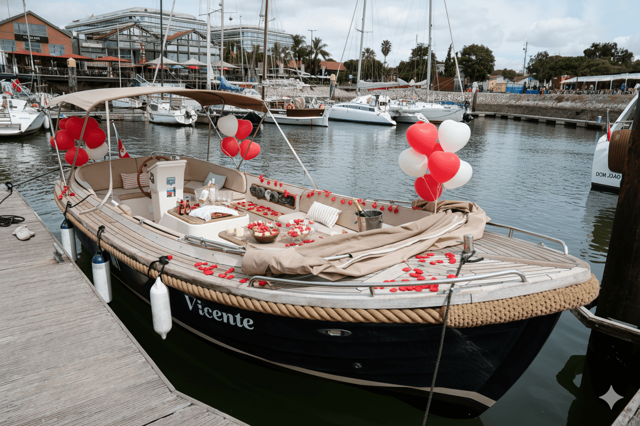 Lisbon Sunset Cruise: Romantic Dinner with Sparkling Wine & Chocolate Fondue on the Tagus photo 3