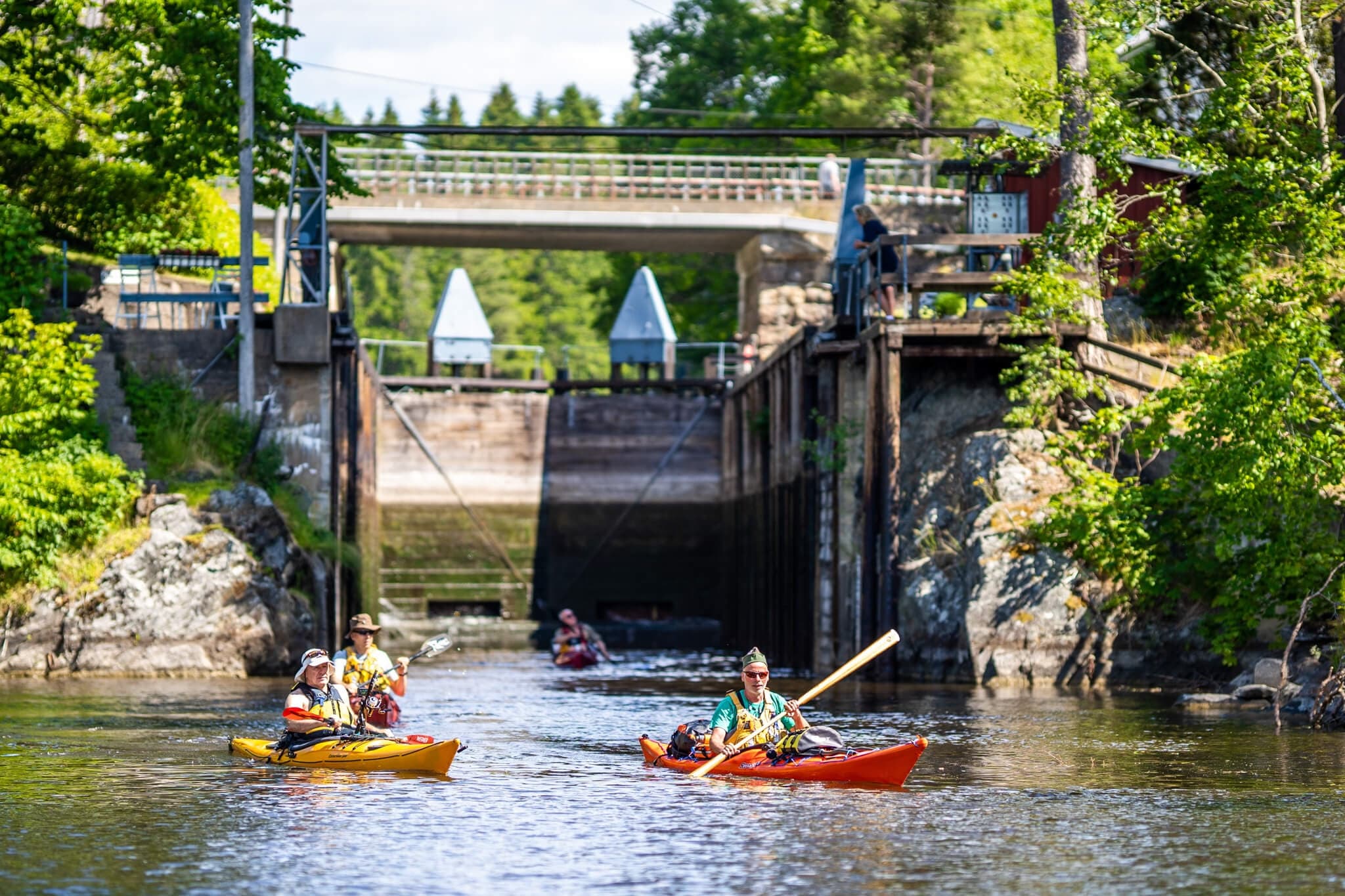 28-Hour Kayak Adventure on Haldenkanalen with WildOslo