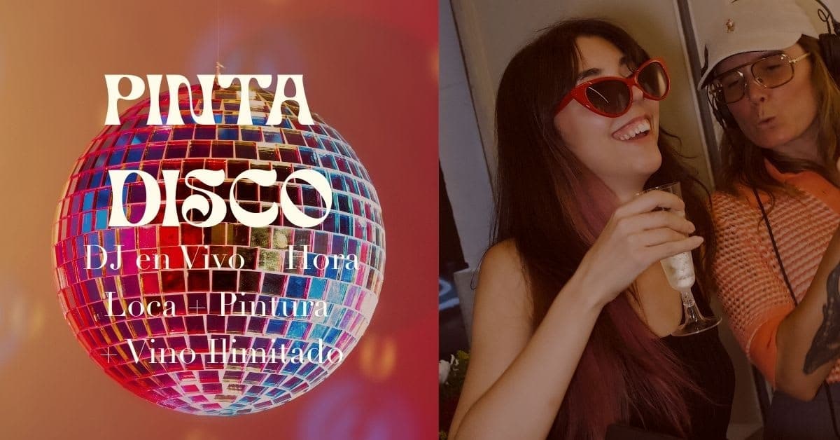 Pinta Disco: Paint, Disco and Unlimited Wine in Gràcia, Barcelona