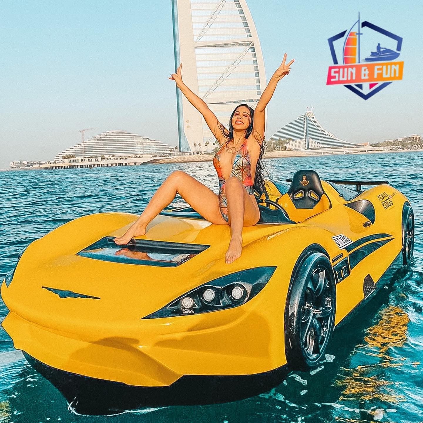 Jet Car Adventures on Dubai Waterways with Sun and Fun Water Sport