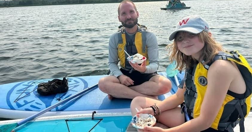 Ice Cream Boat Float on Wingra Lake in Madison, WI