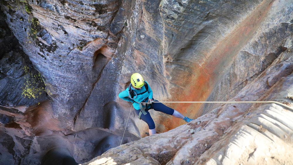 Stone Hollow Canyon Canyoneering in Orderville, Utah