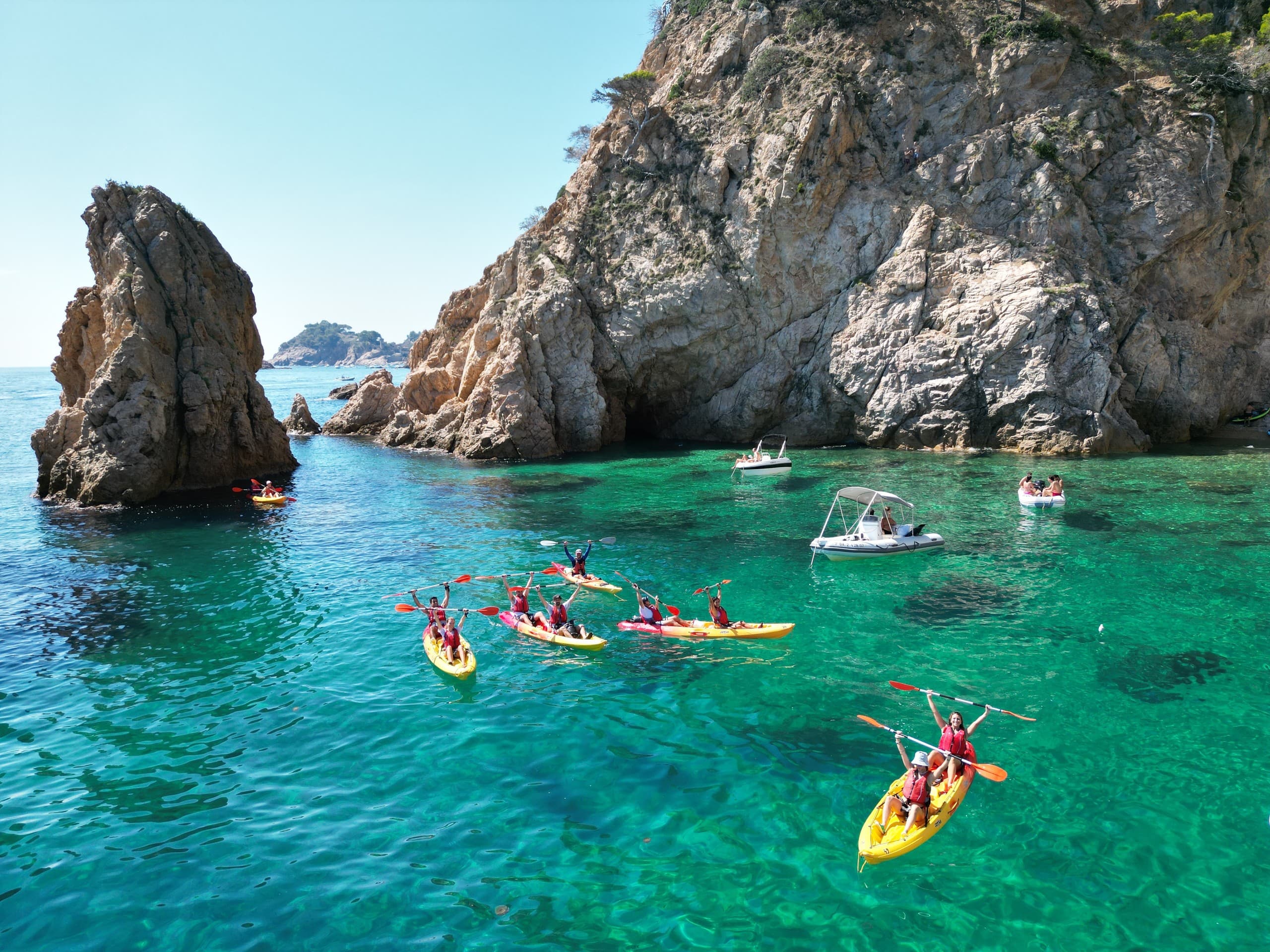 Coastal Kayak & Snorkel at Playa Giverola — Tossa de Mar’s Costa Brava Coves