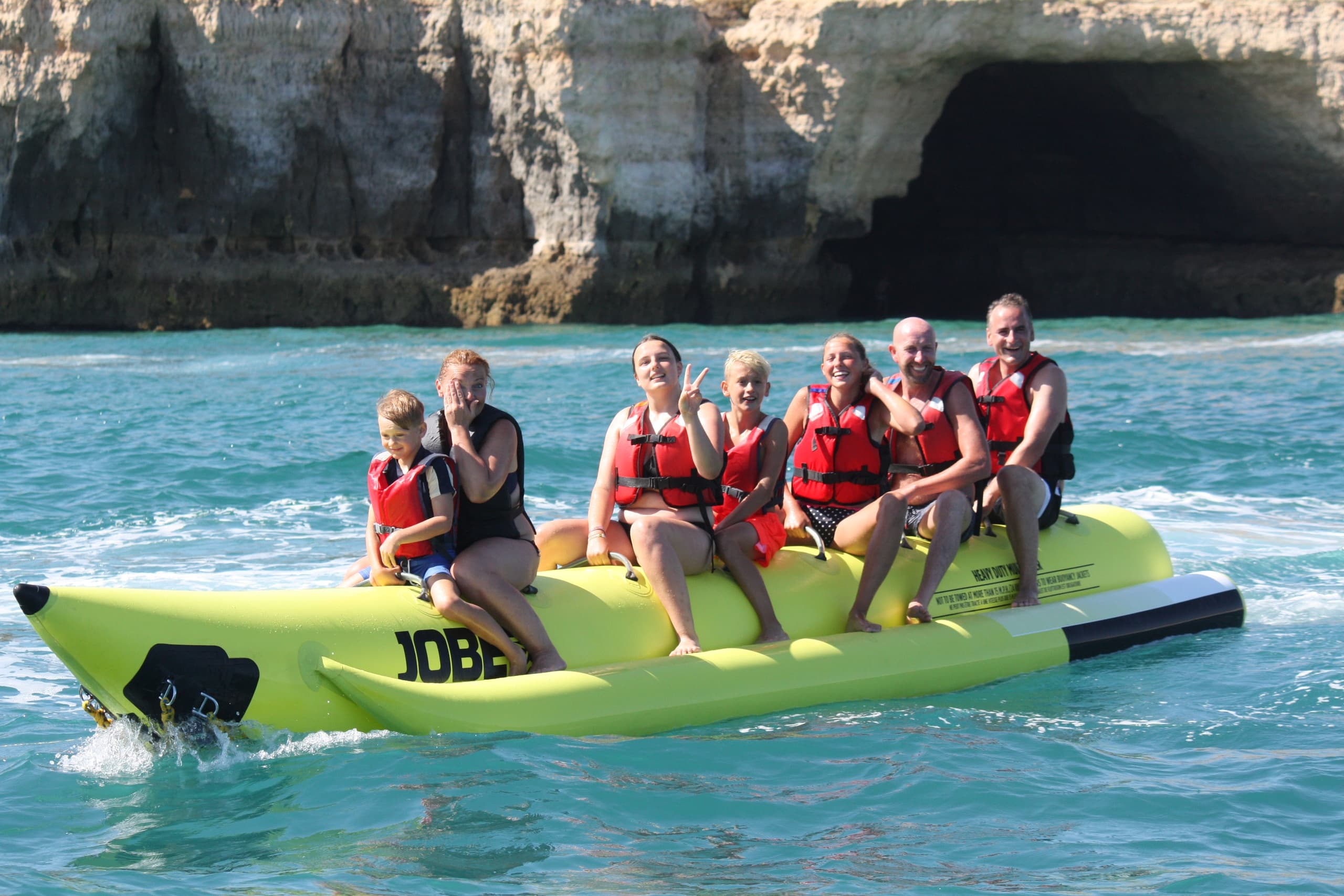 Banana Boat Thrills with Moments Watersports in Algarve