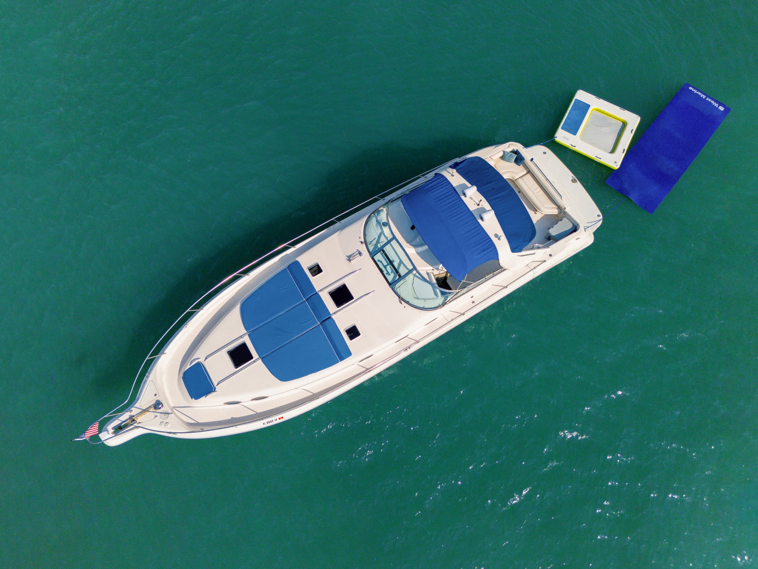 Experience Miami at Night Aboard the Luxurious "Jems" 50' Private Yacht