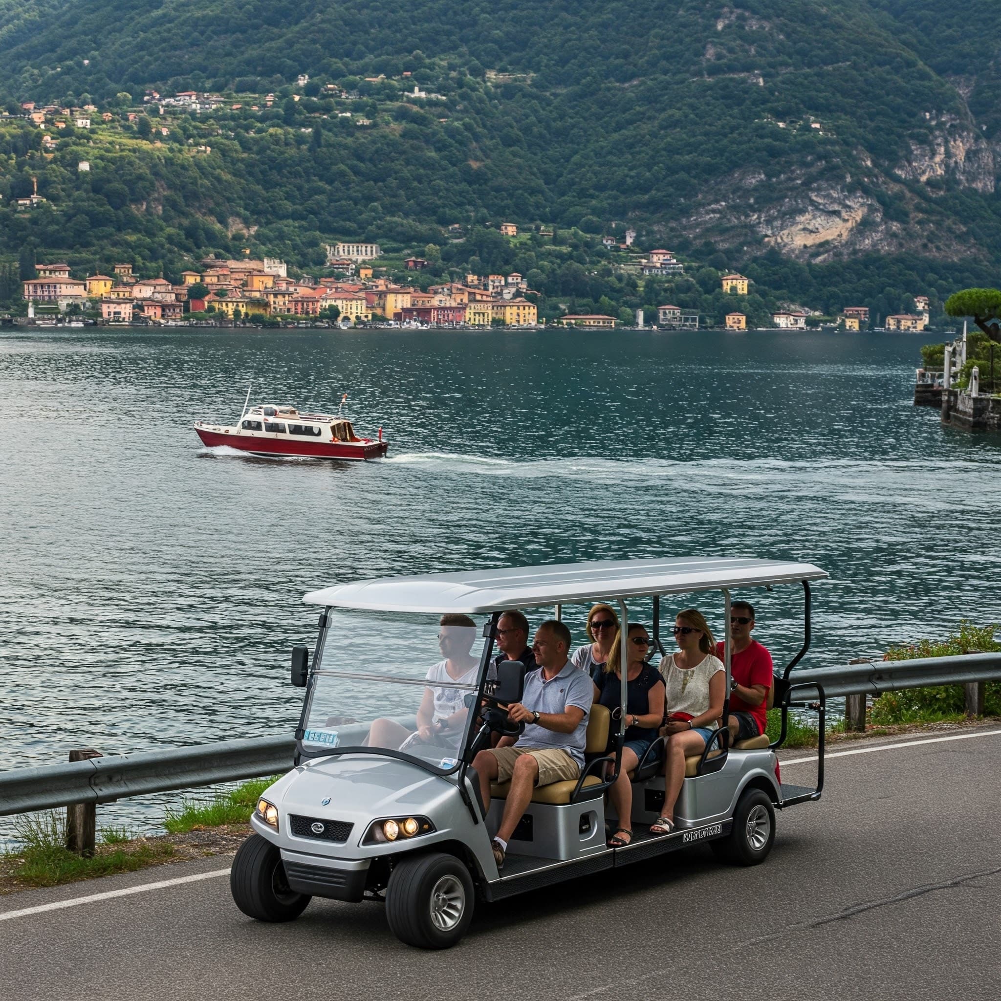 Como City & Lake Tours with Gimbus Golf Car & Boat