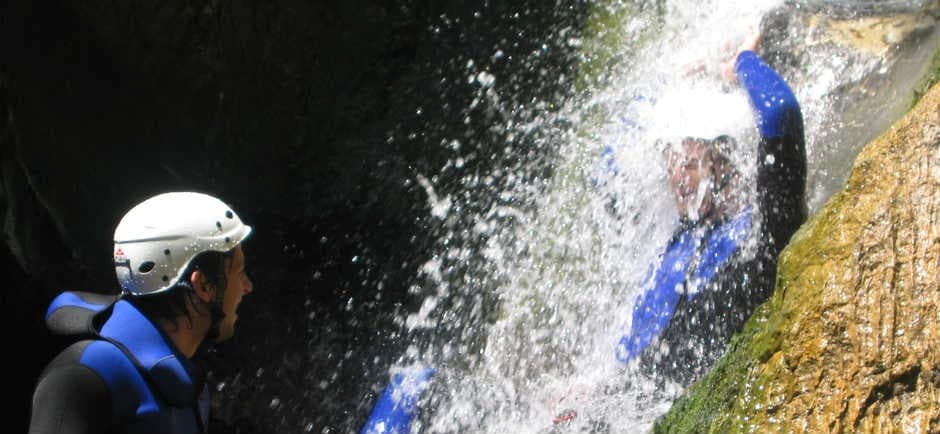 Canyoning Cuc Waterfall: 200-Meter Limestone Canyon Near Luče, Slovenia