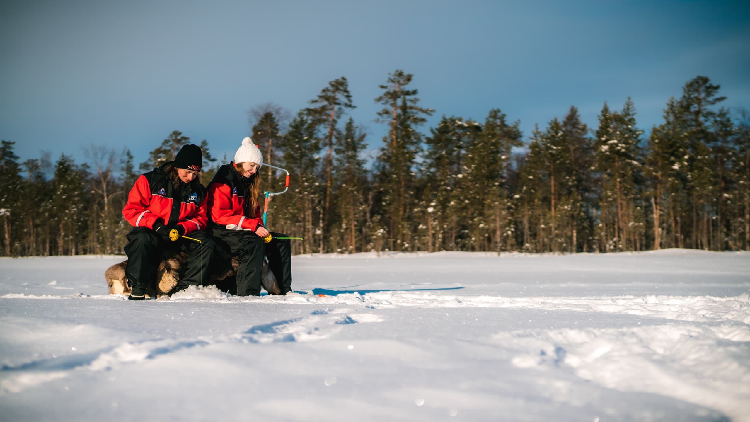 Ice Fishing Adventures with Santa Claus Holiday Village