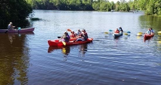 Chain O Lakes Pub Paddle Adventure in Eagle River, WI