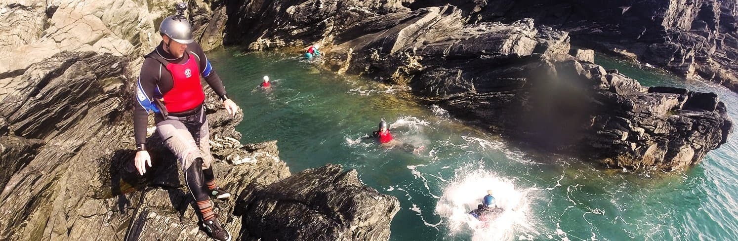 Coasteering on Anglesey: Sea Jumps, Rock Scrambles & Island Swims