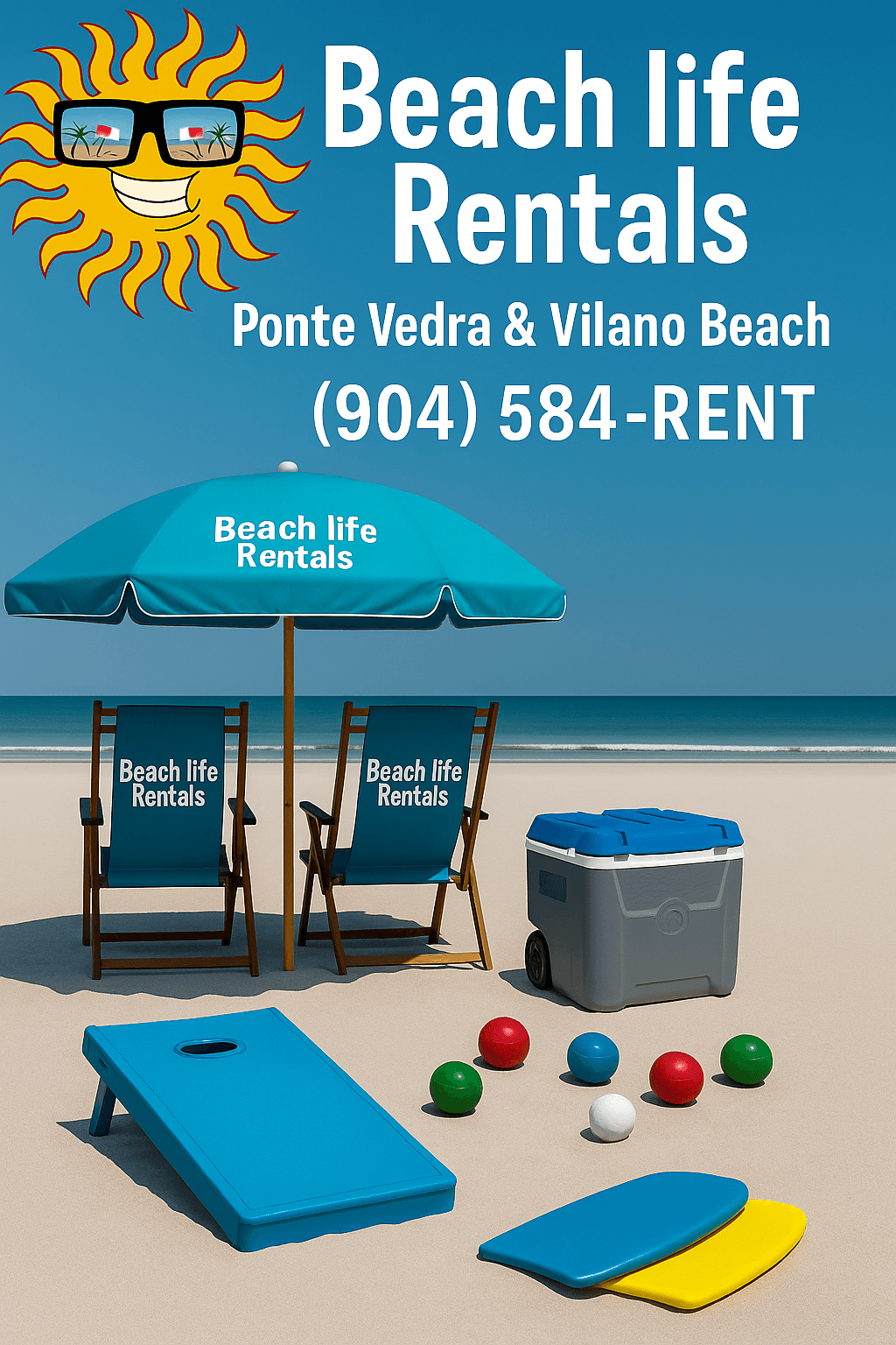 Beach Chair & Umbrella Rentals with Beach Life Rentals Jacksonville