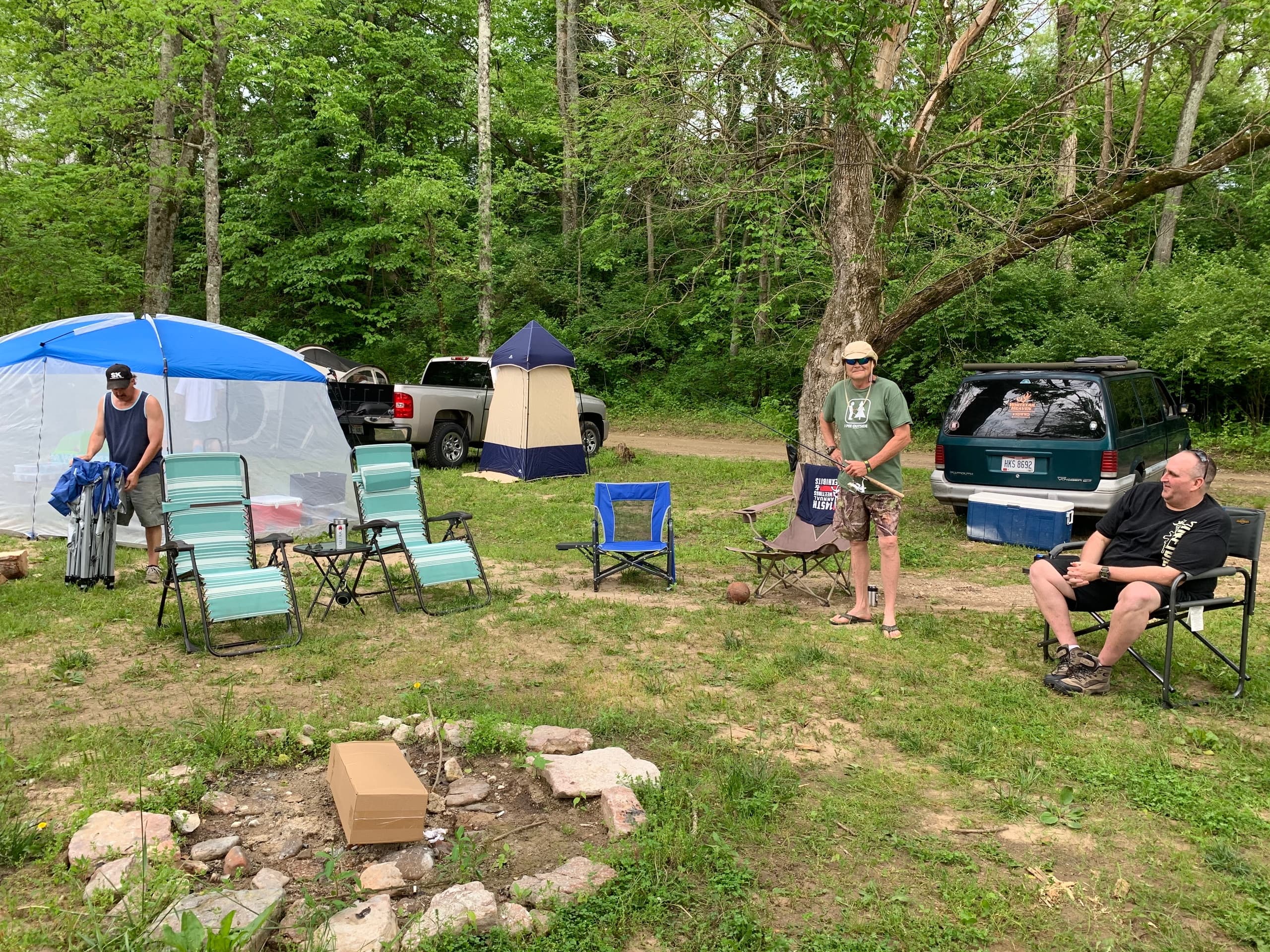 Primitive Camping at Camp Site #3 by Morgans Canoe