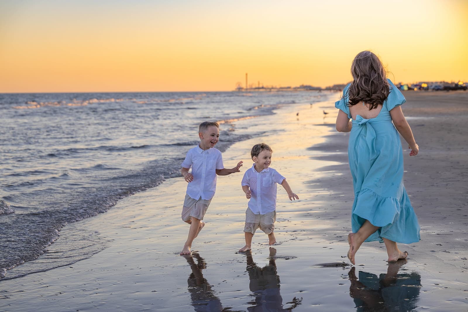 Capture Timeless Family Moments with a 45-minute Galveston Beach Portrait Session