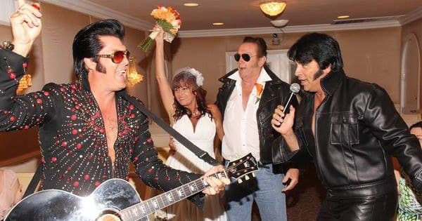 The Famous Dueling Elvis Wedding in Las Vegas, NV