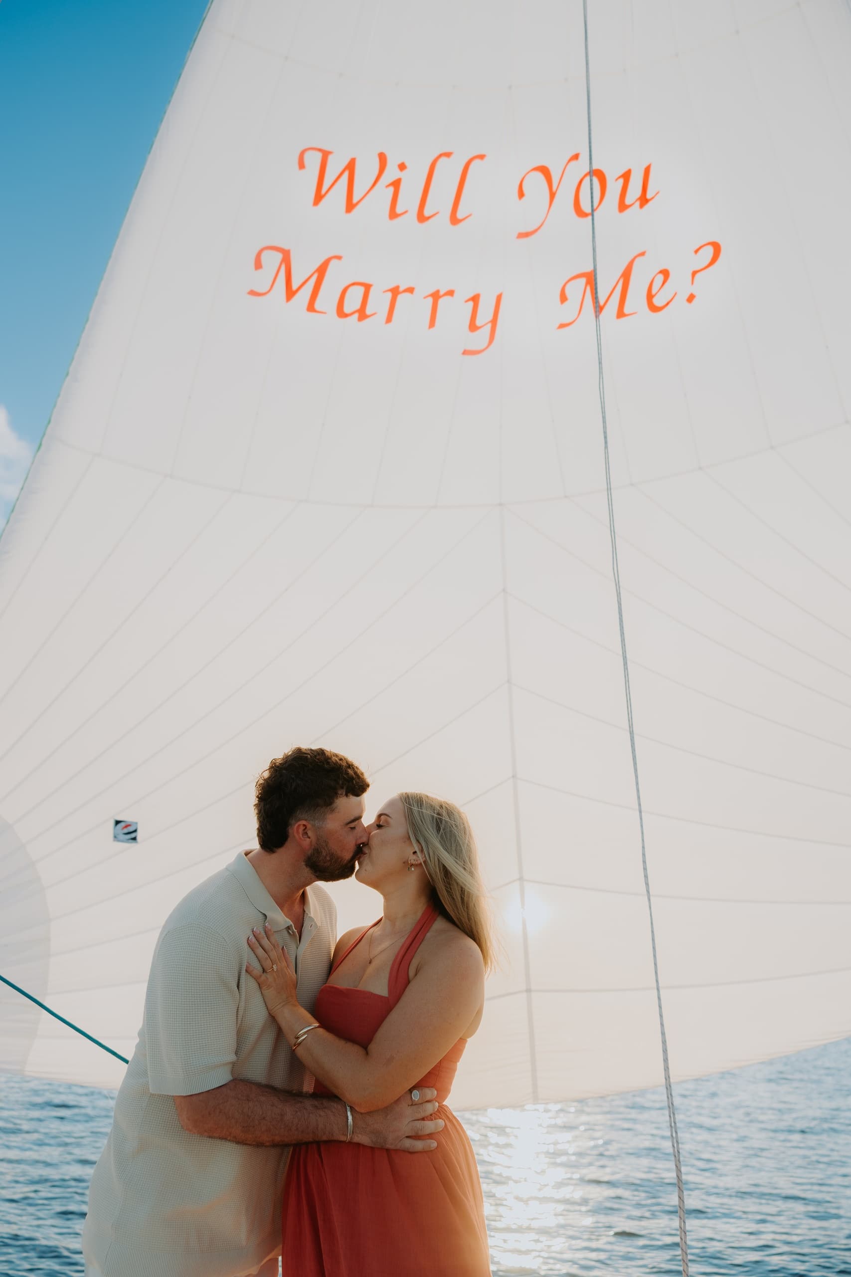 Private Yacht Proposal on Gold Coast Broadwater: Classic Romance Sailing Experience