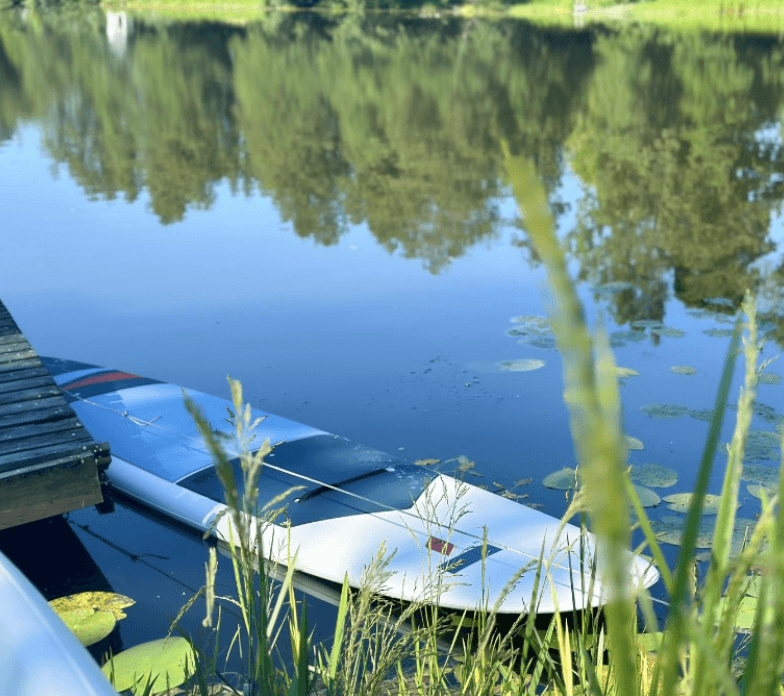 Stand-Up Paddleboarding at Mustion Linna in Mjölnarby