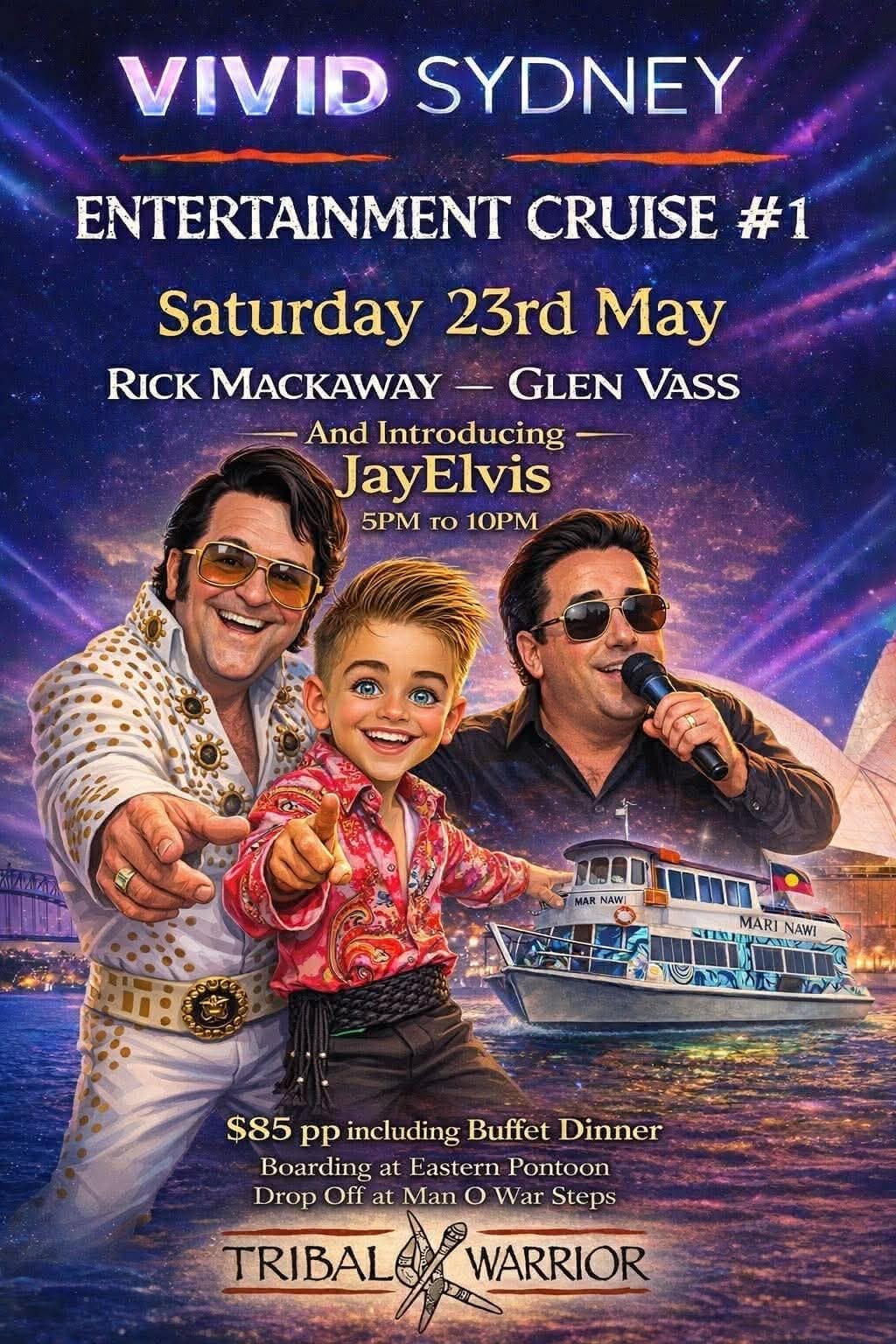 Night Cruise Through Vivid Sydney: Harbour Lights, Live Music & Buffet Dinner photo 1