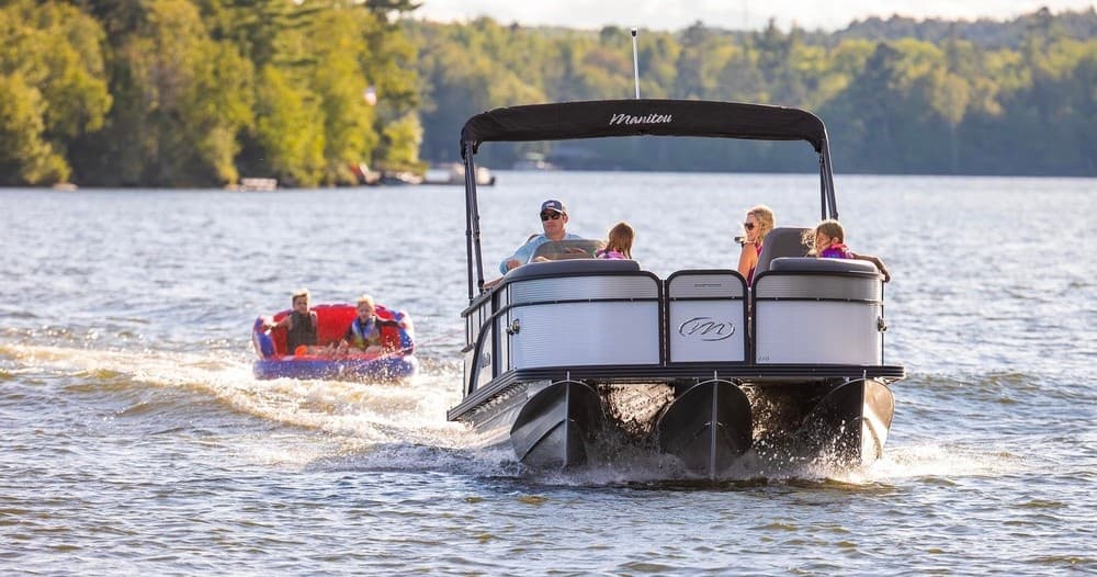 Tritoon Boat Rentals at Hoosier Hills Marina, Celestine